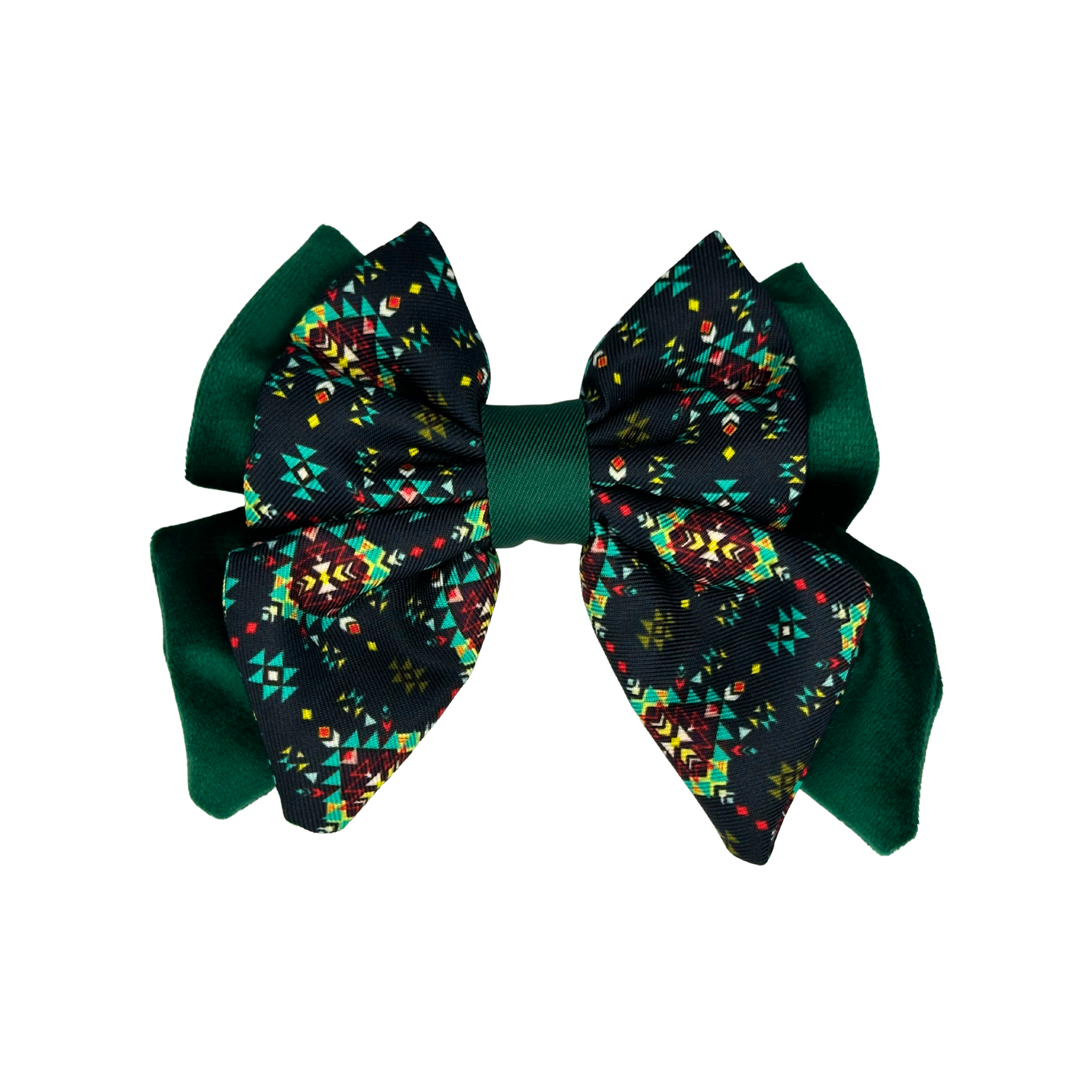 Midnight Emerald Velvet Sailor Bow Tie